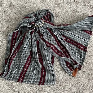 Wildbird ring sling in Luna double pattern with rose gold rings